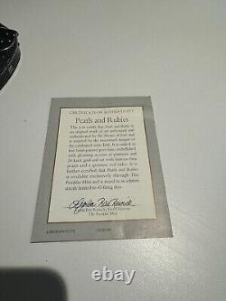 Franklin Mint PEARLS RUBIES House of Erte HAND PAINTED Porcelain FIGURINE A3984
