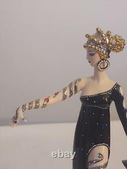 Franklin Mint PEARLS RUBIES House of Erte HAND PAINTED Porcelain FIGURINE A3984