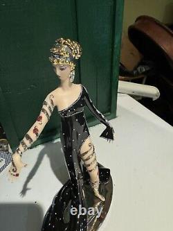 Franklin Mint PEARLS RUBIES House of Erte HAND PAINTED Porcelain FIGURINE A3984