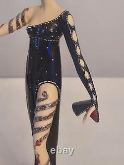 Franklin Mint PEARLS RUBIES House of Erte HAND PAINTED Porcelain FIGURINE A3984