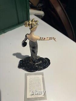 Franklin Mint PEARLS RUBIES House of Erte HAND PAINTED Porcelain FIGURINE A3984