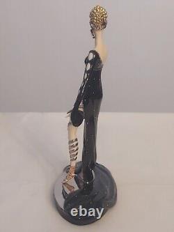 Franklin Mint PEARLS RUBIES House of Erte HAND PAINTED Porcelain FIGURINE A3984
