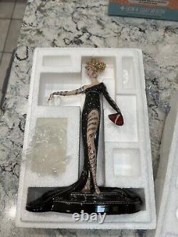 Franklin Mint PEARLS RUBIES House of Erte HAND PAINTED Porcelain FIGURINE NIB