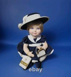 Franklin Mint? PRINCESS DIANA Wales LADY DI Portrait Baby Doll NAVY HAT