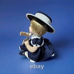 Franklin Mint? PRINCESS DIANA Wales LADY DI Portrait Baby Doll NAVY HAT