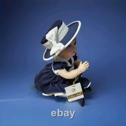 Franklin Mint? PRINCESS DIANA Wales LADY DI Portrait Baby Doll NAVY HAT