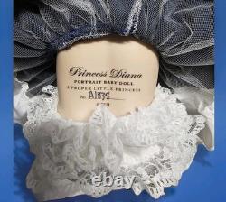 Franklin Mint? PRINCESS DIANA Wales LADY DI Portrait Baby Doll NAVY HAT