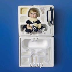 Franklin Mint? PRINCESS DIANA Wales LADY DI Portrait Baby Doll NAVY HAT