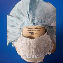 Franklin Mint? PRINCESS DIANA Wales LADY DI Portrait Baby Doll TURQUOISE