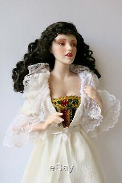 Franklin Mint Phantom Of The Opera Porcelain Doll Christine ONLY 2002 OOAK hair