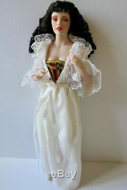 Franklin Mint Phantom Of The Opera Porcelain Doll Christine ONLY 2002 OOAK hair
