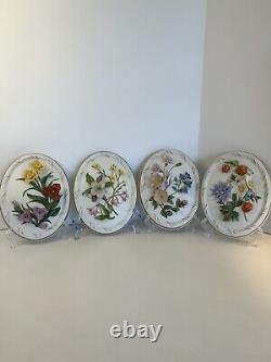 Franklin Mint Porcelain All Four Seasons Maureen Jensen 3d Floral Wall Art 1982