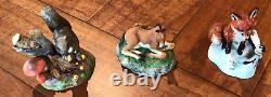 Franklin Mint Porcelain Animal Figurines Months of the Year Peter Barrett 1984