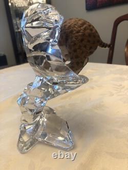 Franklin Mint Porcelain Bobcat On Crystal
