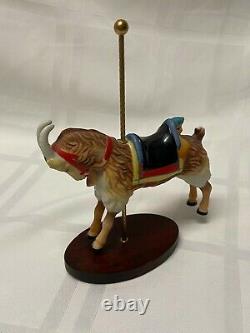 Franklin Mint Porcelain Carousel Animals with Carousel