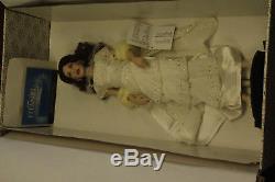 Franklin Mint Porcelain Collector Doll Titanic Rose Reunited White Dress In Box