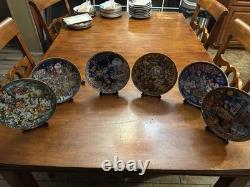 Franklin Mint Porcelain Collector Plates Theme Vintage 1990s with Certificates