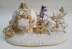 Franklin Mint Porcelain Disney Cinderella's Magical Moment Carriage Sculpture