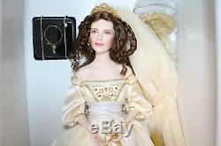 Franklin Mint Porcelain Doll Aleksandra the Faberge Winter Bride NEW in Shipper