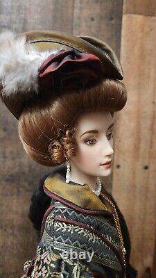 Franklin Mint Porcelain Doll Anna The Gibson Girl, Roman Holiday