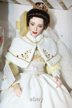 Franklin Mint Porcelain Doll Katerina Holiday Bride Faberge