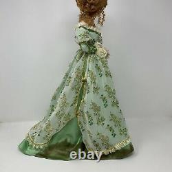 Franklin Mint Porcelain Doll Rosie Princess of Lismore Castle Green Dress Gown