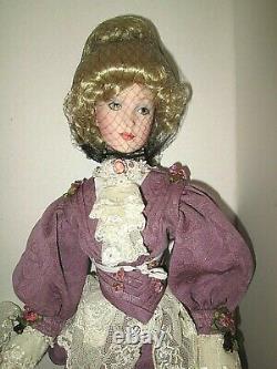 Franklin Mint Porcelain Doll Violette NIB