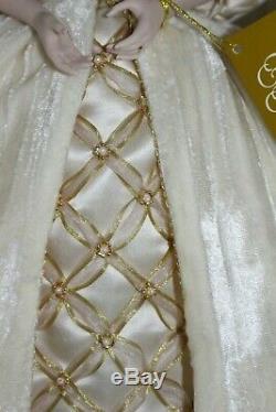 Franklin Mint Porcelain Faberge' Aleksandra Winter Bride Doll, New in the Box