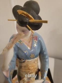 Franklin Mint Porcelain Figure Dance Of The Geisha