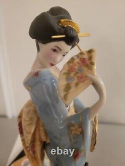 Franklin Mint Porcelain Figure Dance Of The Geisha