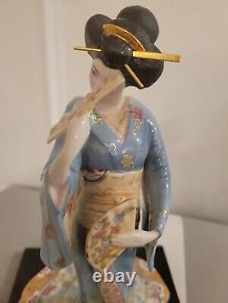 Franklin Mint Porcelain Figure Dance Of The Geisha