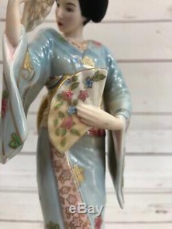 Franklin Mint Porcelain Figurine Dance of the Geisha Limited Edition Very Rare