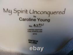Franklin Mint Porcelain Figurine My Spirit Unconquered-Caroline Young-A2921