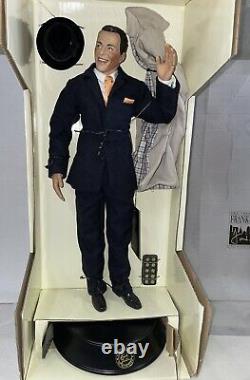 Franklin Mint Porcelain Frank Sinatra Portrait 17 Doll with Stand in Original Box