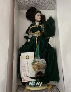Franklin Mint Porcelain Golden Anniversary Doll Scarlett O'Hara, 22 in, 1988