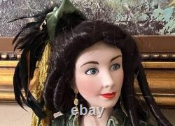 Franklin Mint Porcelain Golden Anniversary Doll Scarlett O'Hara, 22 in, 1988