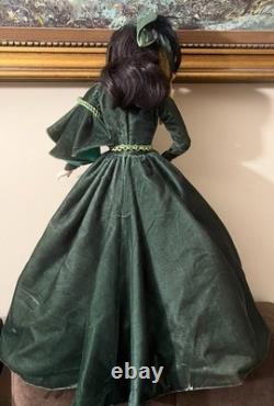 Franklin Mint Porcelain Golden Anniversary Doll Scarlett O'Hara, 22 in, 1988