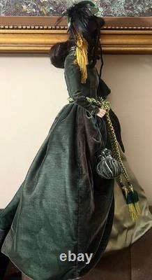 Franklin Mint Porcelain Golden Anniversary Doll Scarlett O'Hara, 22 in, 1988