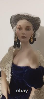 Franklin Mint Porcelain Gone with the Wind Scarlett's O'Hara 1999 Portrait Doll