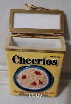 Franklin Mint Porcelain Hinged Trinket Box General Mills Cheerios Cereal? New