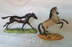 Franklin Mint Porcelain Horse Collection THE GREAT HORSES OF THE WORLD + Case