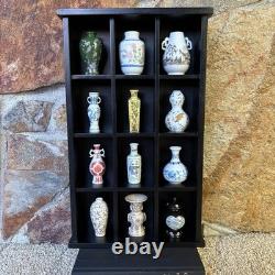 Franklin Mint Porcelain Imperial Dynasty Mini Vase Set Complete Set Japan 1980