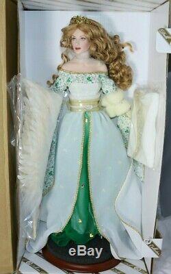 Franklin Mint Porcelain Irish Doll Angel of the Emerald Isle NEW NRFB