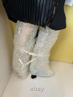 Franklin Mint Porcelain Marilyn Monroe Doll Gentleman Prefer Blondes Gold Lame