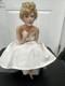 Franklin Mint Porcelain Marilyn Monroe Doll Love, Marilyn Sitting on Satin Bench