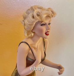 Franklin Mint Porcelain Marilyn Monroe Doll Singing Happy Birthday to JFK