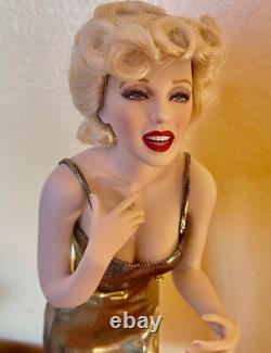 Franklin Mint Porcelain Marilyn Monroe Doll Singing Happy Birthday to JFK