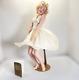 Franklin Mint Porcelain Marilyn Monroe Seven Year Itch Doll Box is Damaged