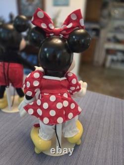 Franklin Mint Porcelain Mickey And Minnie Mouse Figures