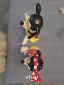 Franklin Mint Porcelain Mickey And Minnie Mouse Figures